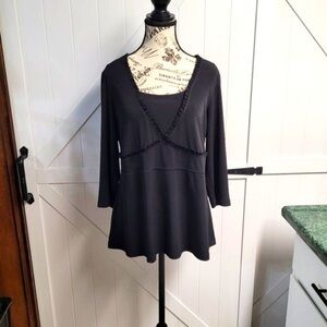 Elegant Black Women's Top